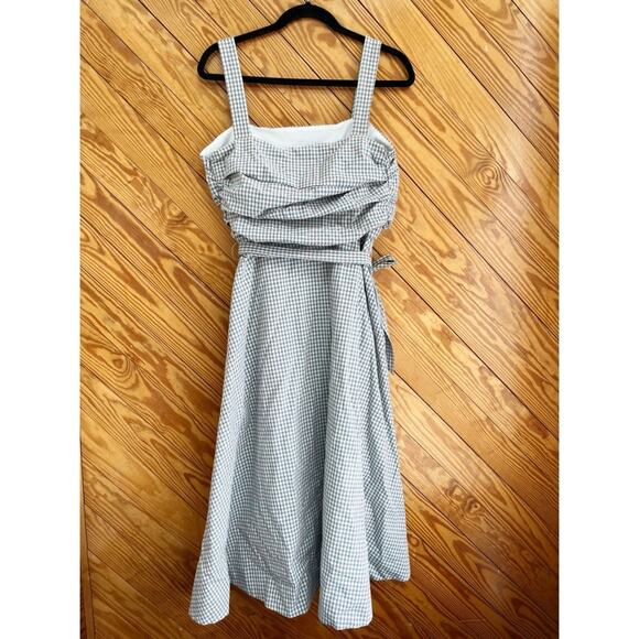 Veronica Beard Gingham Seersucker Positano Dress - Picture 5 of 13